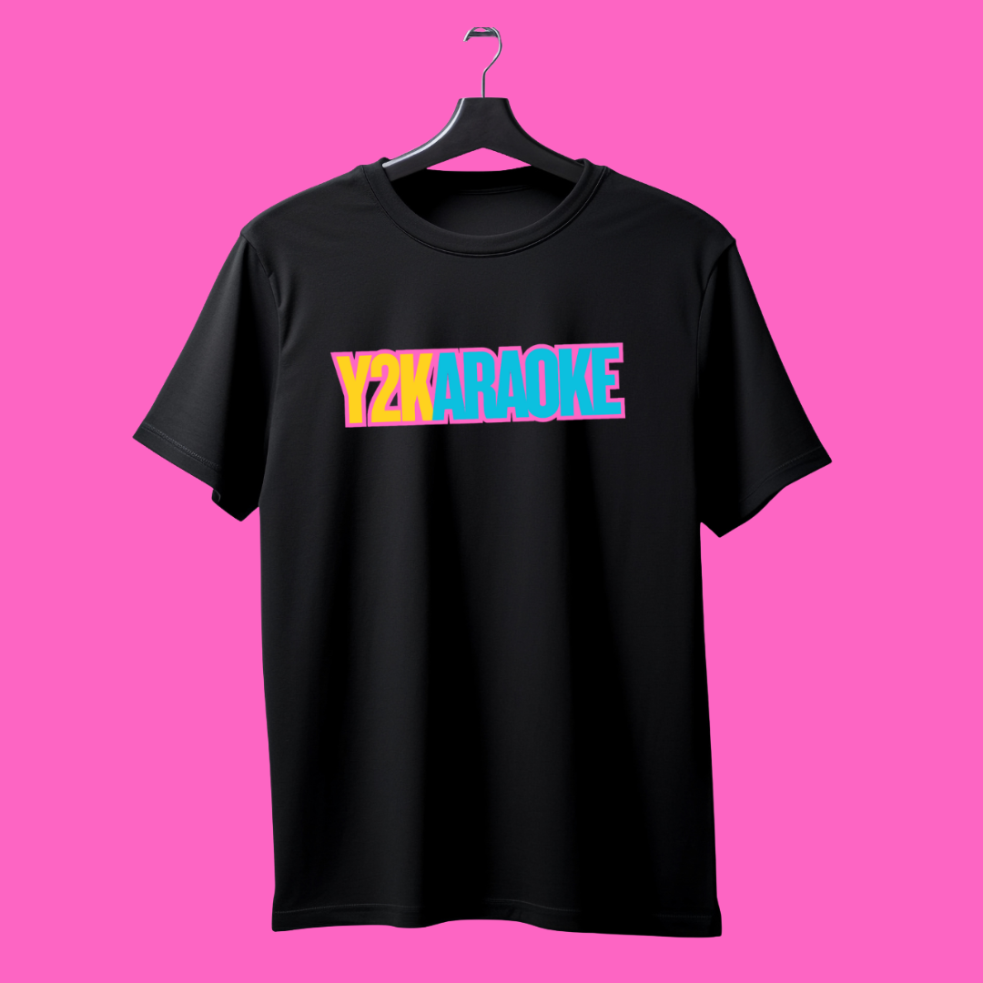 Y2KARAOKE BLACK SHIRT (M)