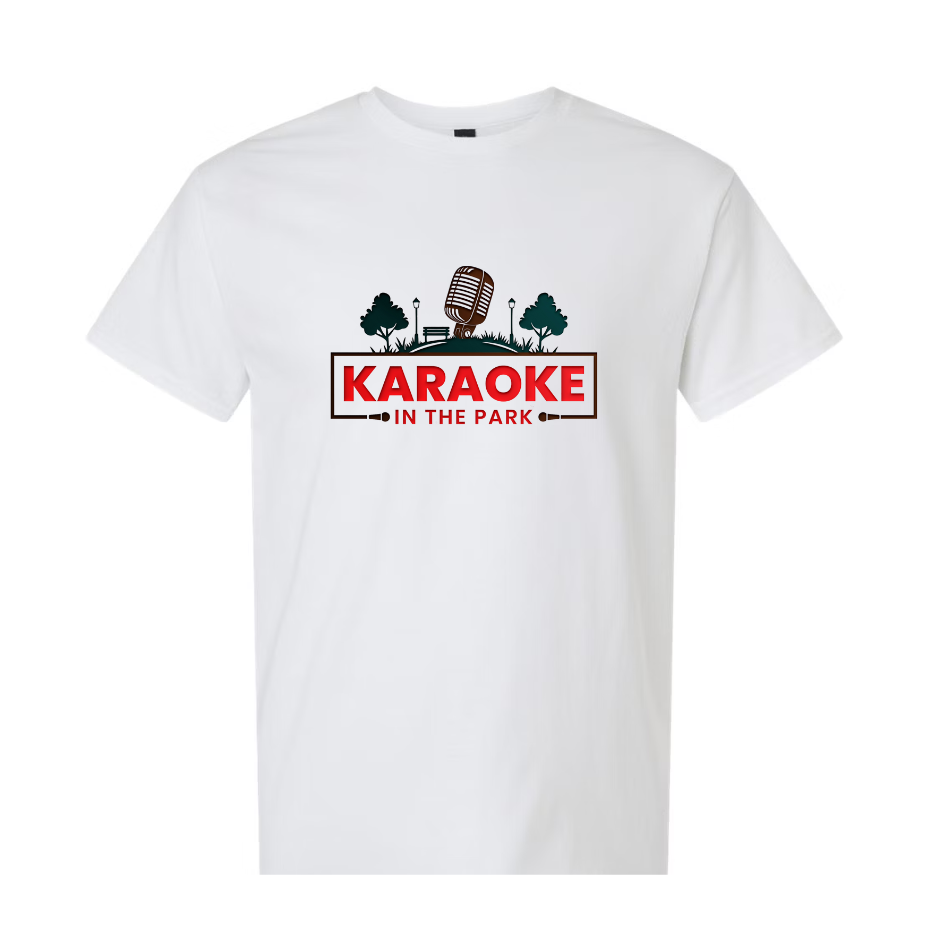 KARAOKE IN THE PARK WHITE SHIRT